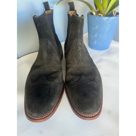 STACEY ADAMS Men’s Ankle Boots Velvet-Looking Leather. 9.5 Size - Picture 9 of 10
